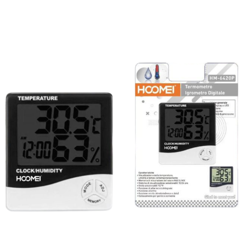 Hoomei HM-6420P Digital Thermometer & Hygrometer