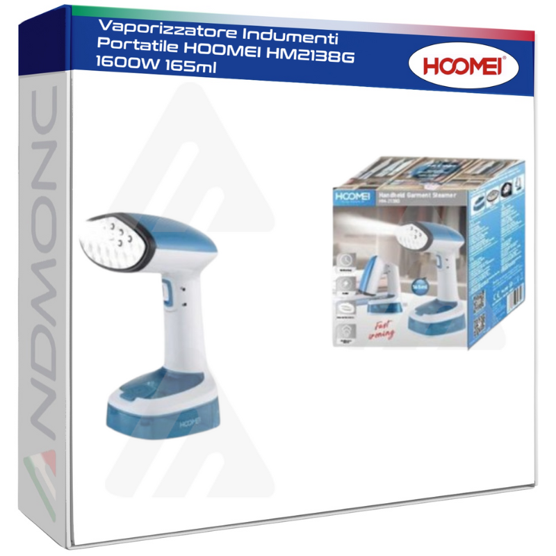 Hoomei HM2138G Garment Steamer – 1600 W, 165 ml