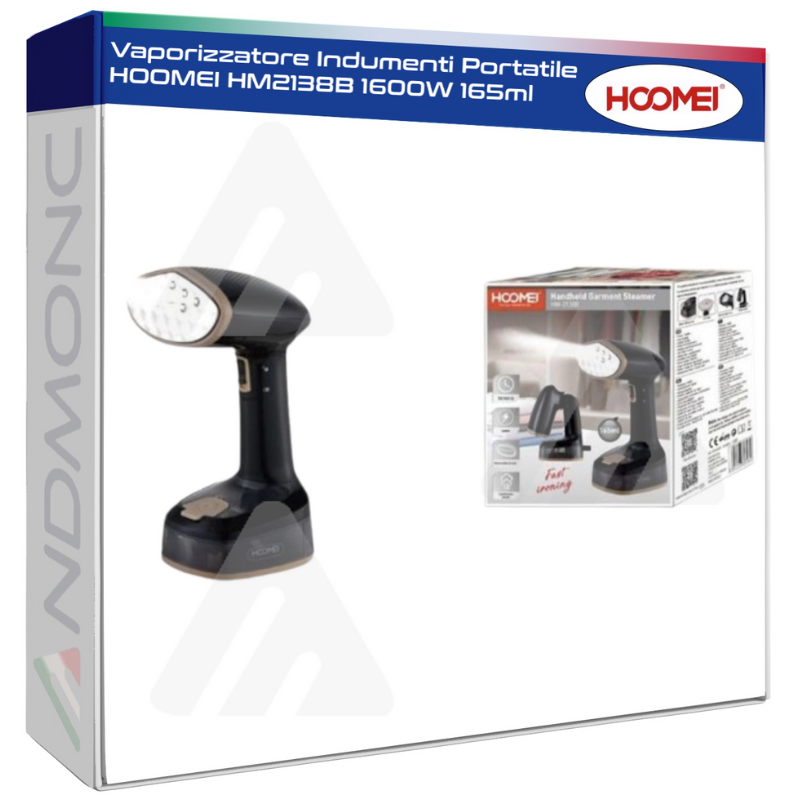 Hoomei HM2138B Garment Steamer – 1600 W, 165 ml