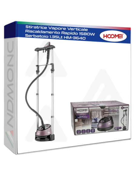 Hoomei HM-3640 Garment Steamer – 1580 W, 1.35 L
