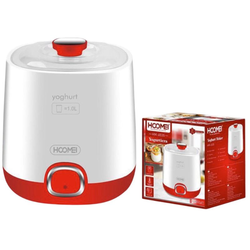 Hoomei Yoghurt Maker – 20 W, 1 L
