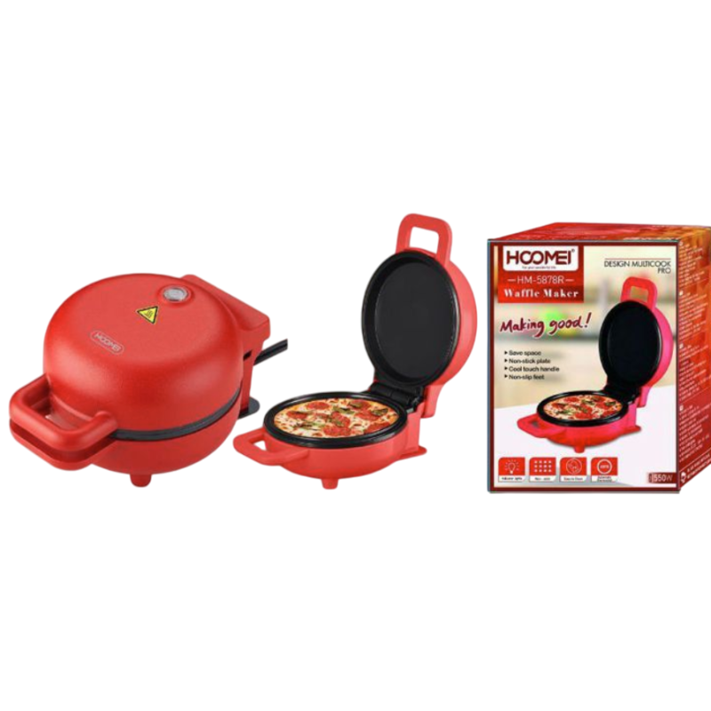 Hoomei HM-5878R Waffle Maker – 550 W