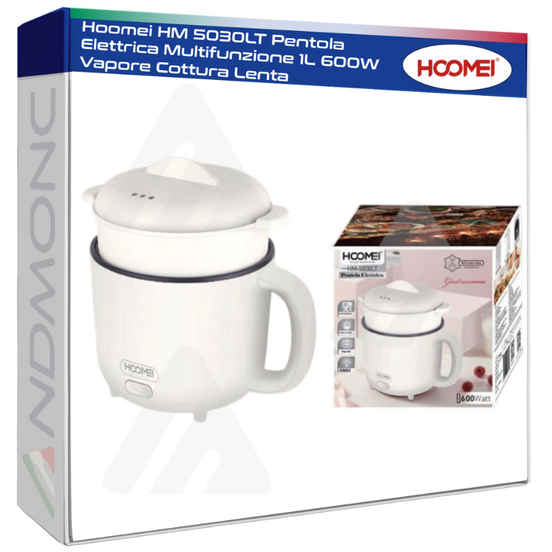 Hoomei HM-5030LT Electric Cooking Pot – 600 W, 1 L