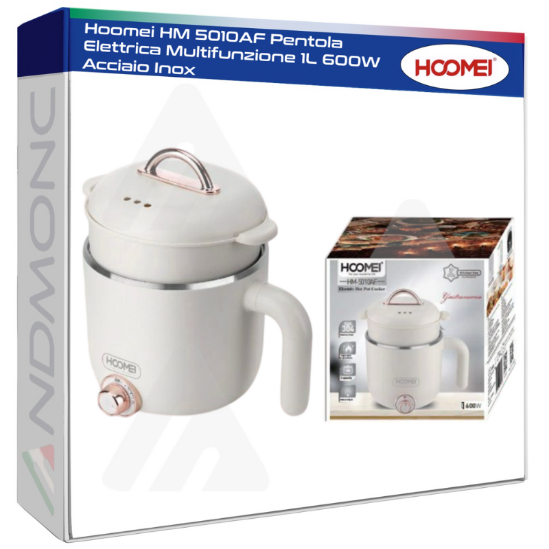 Hoomei HM-5010AF Electric Cooking Pot – 600 W, 1 L