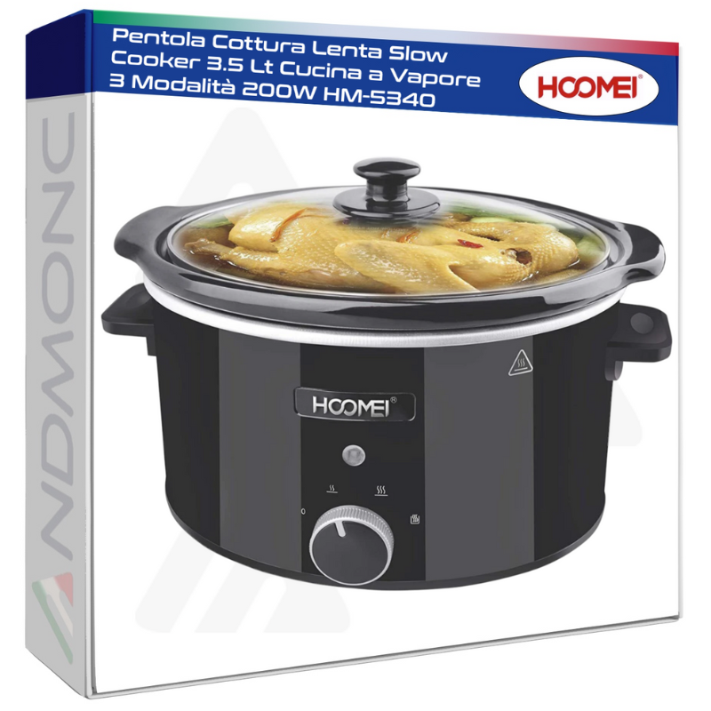 Hoomei HM-5340 Slow Cooker – 200 W, 3.5 L