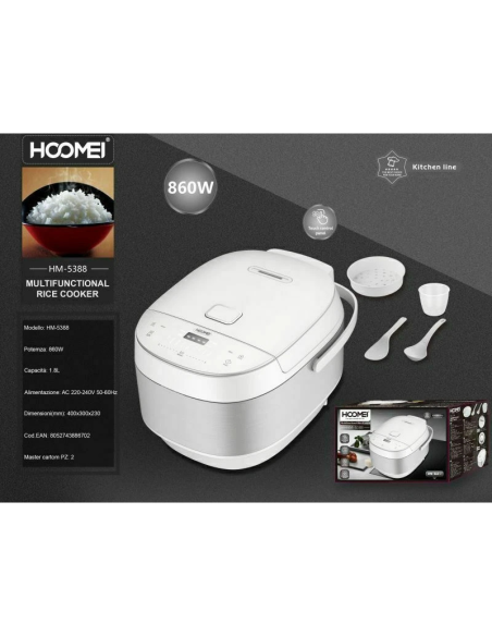 Hoomei HM5388 Rice Cooker – 860 W, 1.8 L
