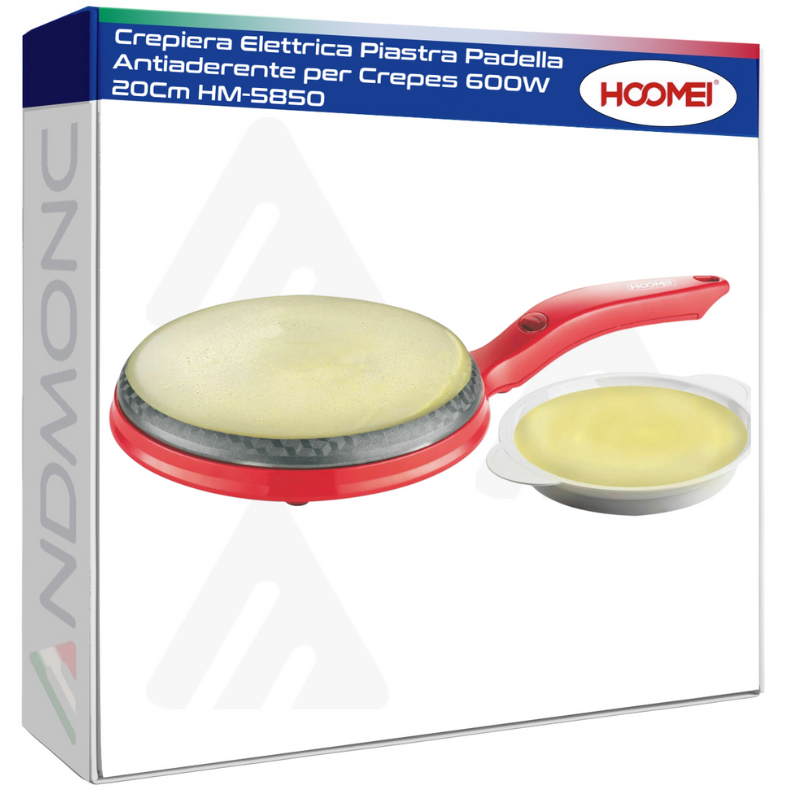 Hoomei HM-5850 Crepe Maker – 600 W, 20 cm