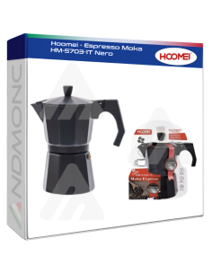 Hoomei HM-5703-1T Moka Pot – Black