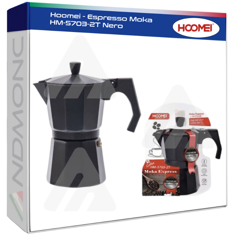 Hoomei HM-5703-2T Moka Pot – Black