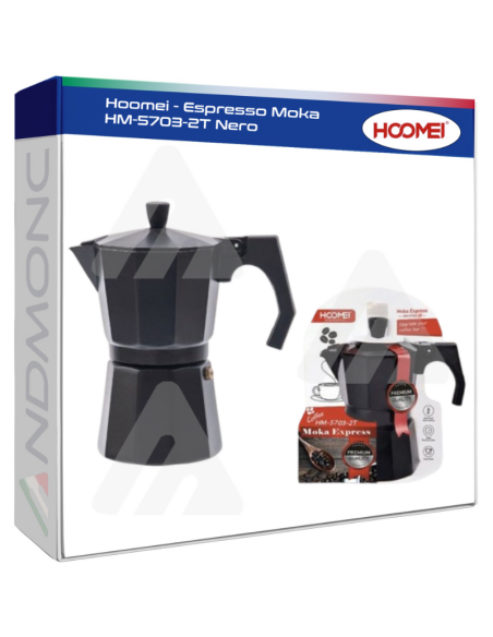 Hoomei HM-5703-2T Moka Pot – Black