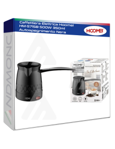 Hoomei HM-5715B Electric Coffee Maker – 500 W, 350 ml, Black