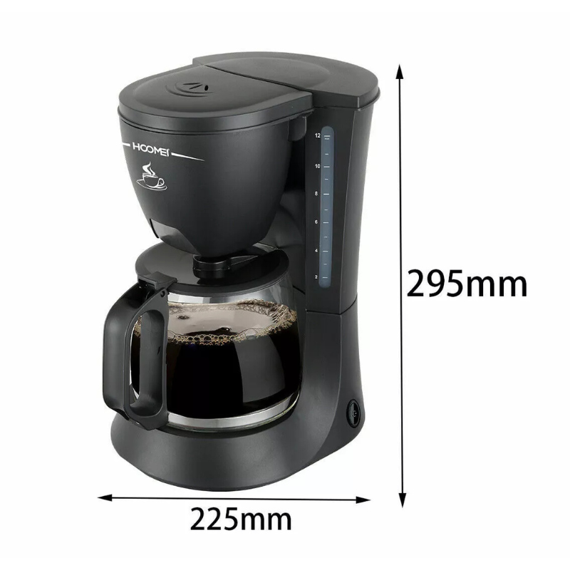 Hoomei HM-5760 Coffee Machine – 680 W, 1.2 L