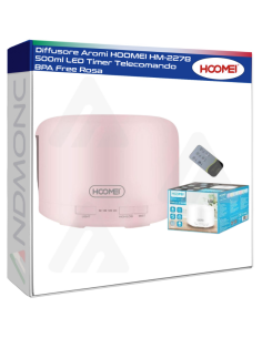 Hoomei HM-2278 Aroma Diffuser – 500 ml, Pink