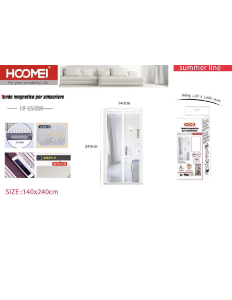 Hoomei HF-6648W Insect Screen – 140x240 cm