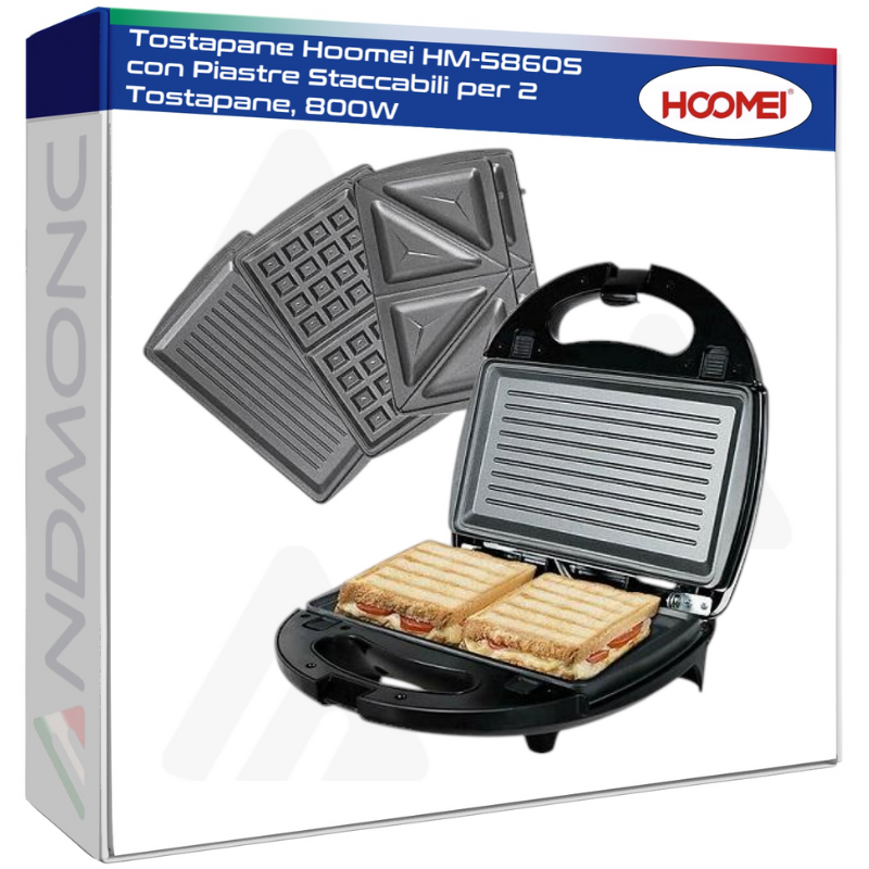 Hoomei HM-5860S Sandwich Maker – 800 W