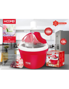 Hoomei HM-6512 Ice Cream Maker – 15 W, 1.4 L 2