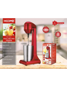 Hoomei HM-6525 Milkshake Maker – 100 W, 500 ml, Red 2