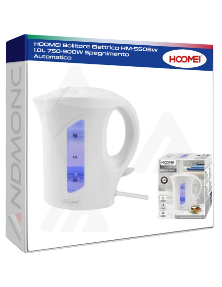 Hoomei HM-5505W Electric Kettle – 750-900 W, 1.0 L