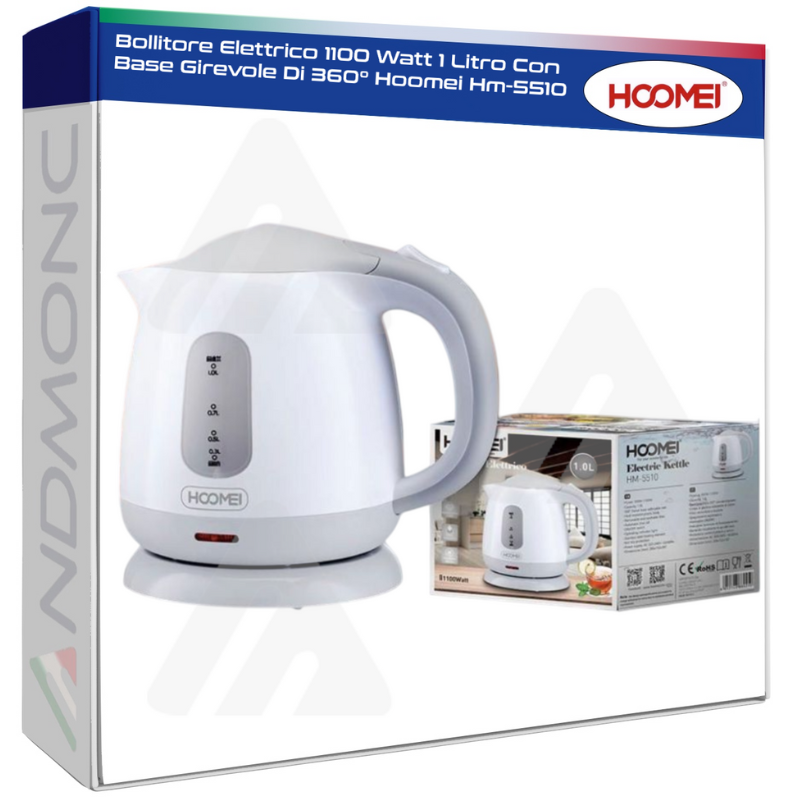 Hoomei HM-5510 Electric Kettle – 1100 W, 1 L