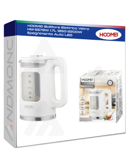 Hoomei HM-5578W Electric Kettle – 1850-2200 W, 1.7 L