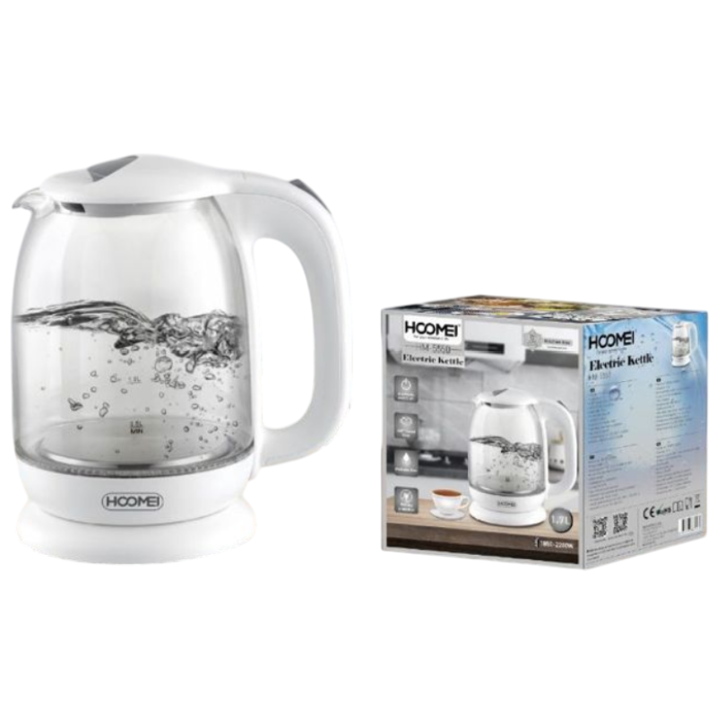 Hoomei HM-5550 Electric Kettle – 2200 W, 1.7 L