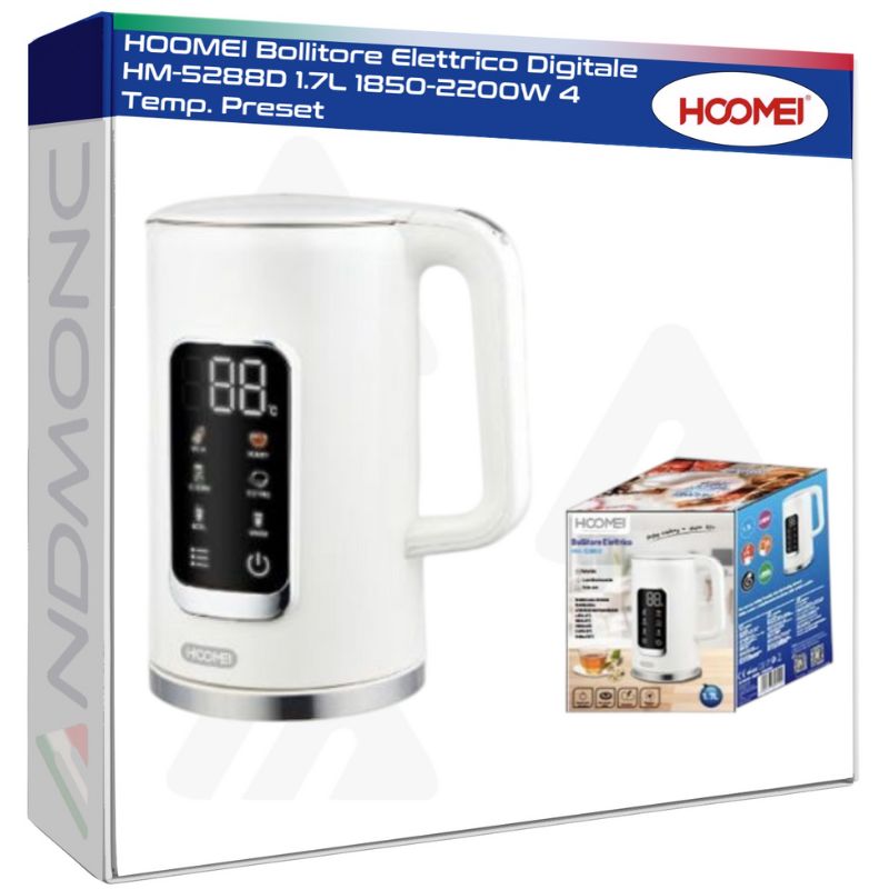 Hoomei HM-5288D Electric Kettle – 1850-2200 W, 1.7 L