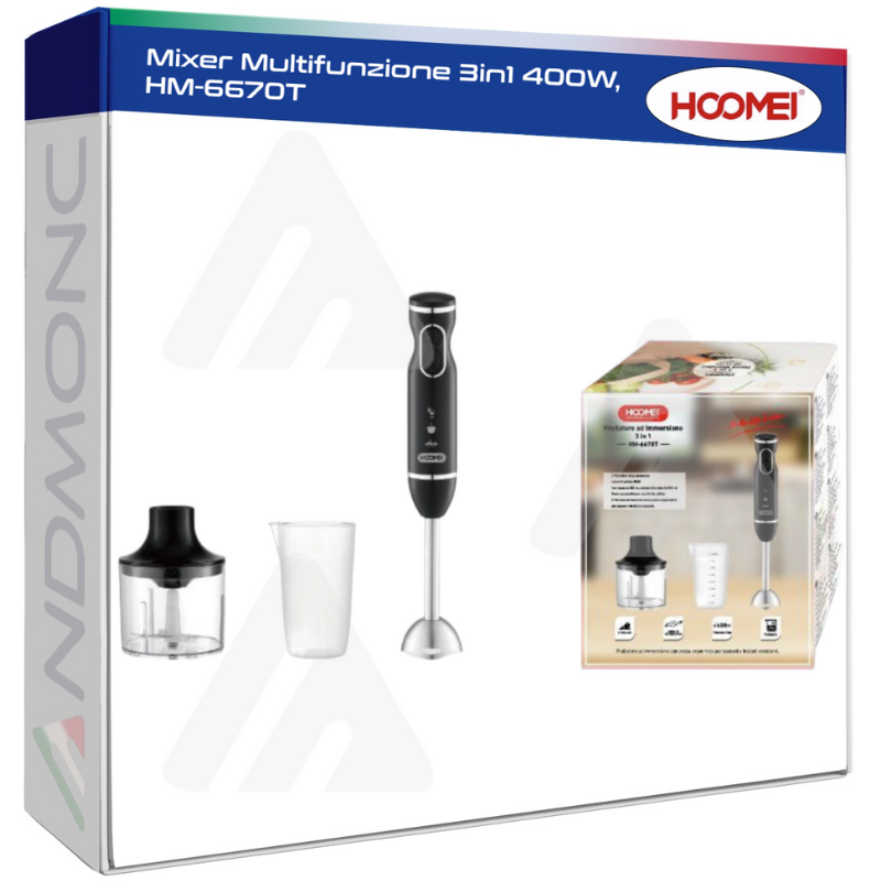 HM-6670T 3-in-1 Blender – 400 W