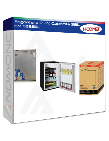 HM-6592BC Mini Fridge – 65 W, 92 L