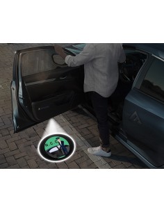 N.C.C Carbon-Style Wireless Car Door Logo Projector Lights
