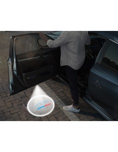 Fiat Duna Carbon-Style Wireless Car Door Logo Projector Lights
