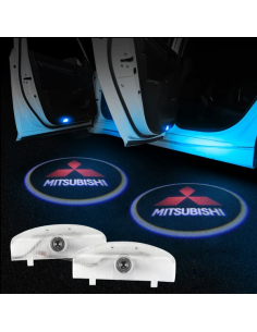 Mitsubishi Wired Car Door Logo Projector Lights 2