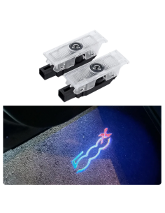 500X Italian Tricolour Wired Car Door Projector Lights 2
