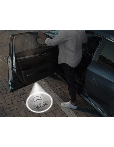 Mercedes-Benz SLK Carbon-Style Wireless Car Door Logo Projector Lights