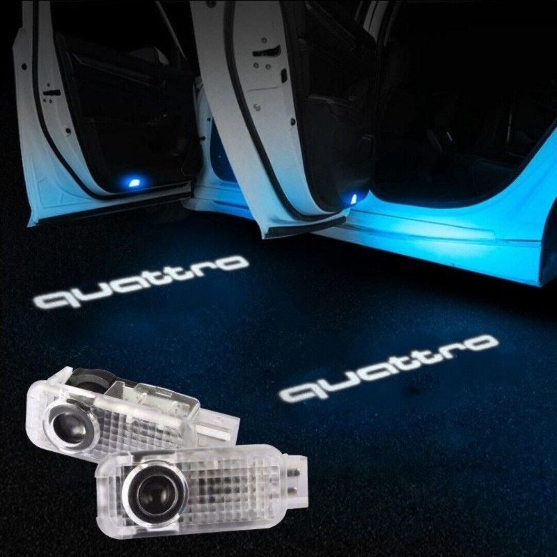Audi Quattro Wired Car Door Logo Projector Lights