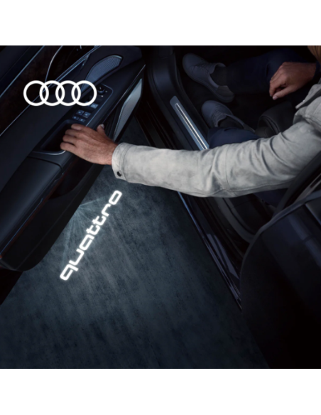 Audi Quattro Wired Car Door Logo Projector Lights