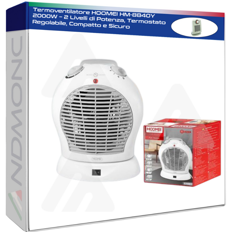Hoomei HM-8840Y Fan Heater – 2000 W