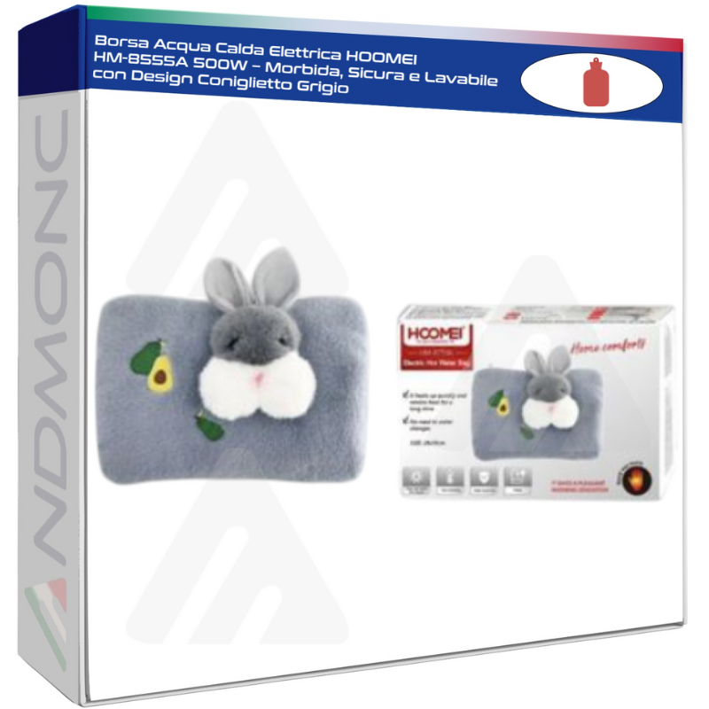 Hoomei HM-8555A Hot Water Bottle – 500 W, Grey