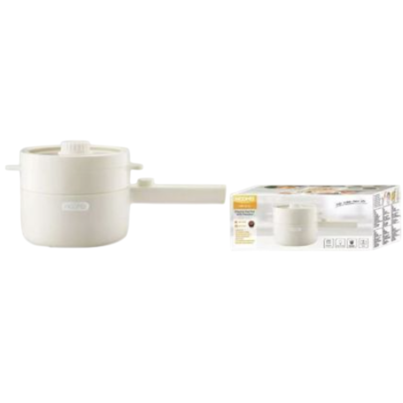 Hoomei HM-5342 Electric Cooking Pot with Steamer – 600 W, 2 L