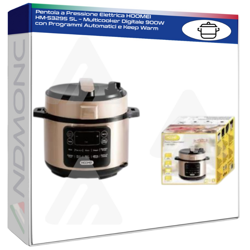 Hoomei HM-5329S Pressure Cooker – 900 W, 5 L
