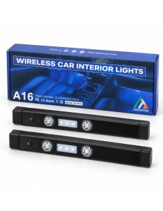 Andmonc wireless RGB car interior lights: two LED bars with the retail box