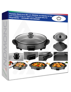 Hoomei HM-5936P Electric Frying Pan – 1500 W, 30 cm