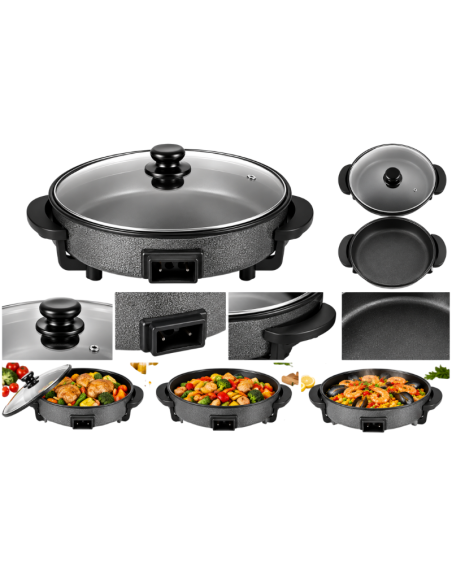 Hoomei HM-5936P Electric Frying Pan – 1500 W, 30 cm