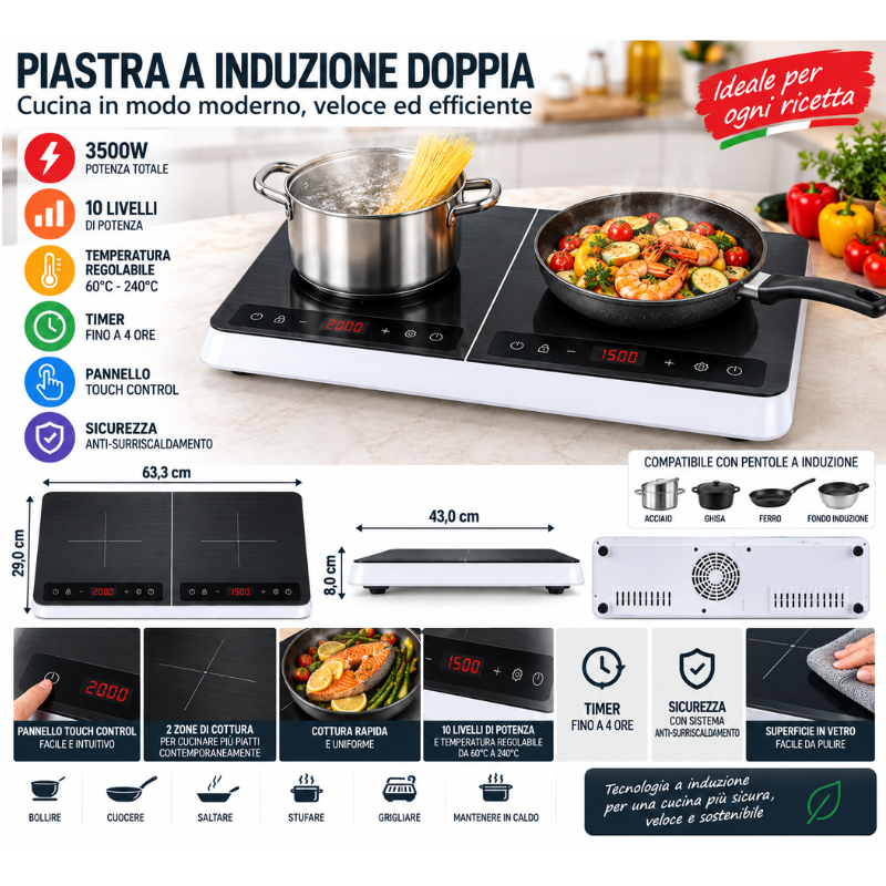 Hoomei HM-5387 Induction Hob – 3500 W