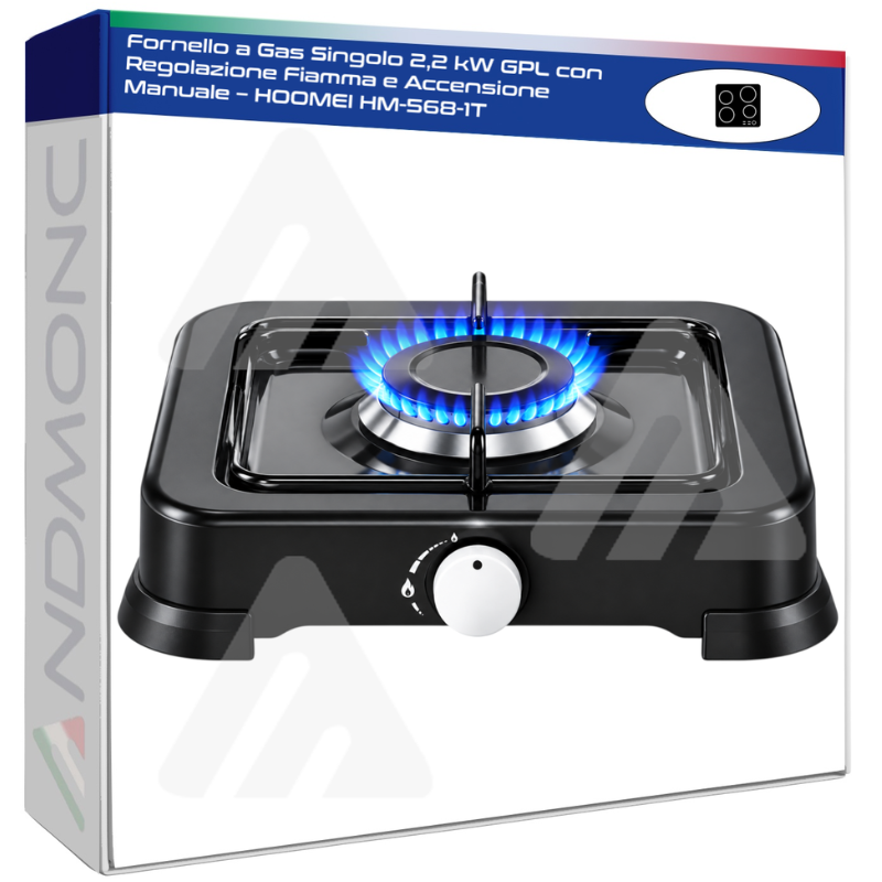 Hoomei HM-568-1T Gas Stove – 2.2 kW