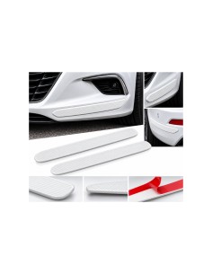 White carbon-effect bumper protector strips, 2-pack, 39 x 5 cm