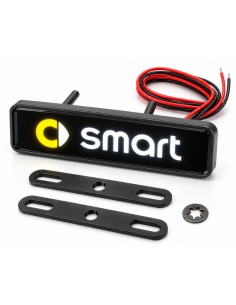 Smart LED front grille emblem, 10 × 2.5 cm