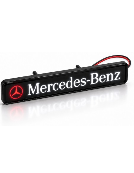 Mercedes-Benz LED front grille emblem, 16 × 3 cm