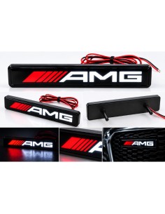 AMG LED front grille emblem, 16 × 2.5 cm