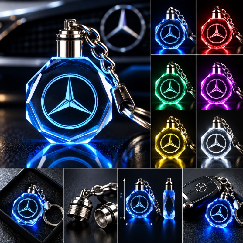 Mercedes-Benz multicolour LED keyring - product view