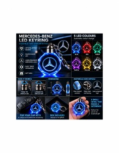 Mercedes-Benz multicolour LED keyring - product view 2